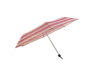De roze Super Mini Draagbare Hand Open Bestand Wind van de Punt Vouwbare Paraplu